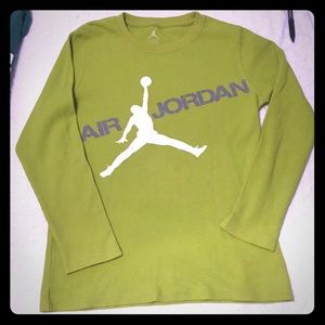 Air Jordan bright green thermal top